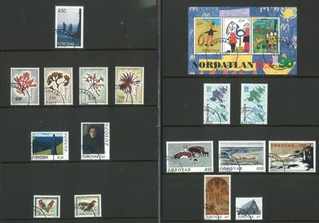 Færøerne - årsmappe 1996 - stemplet