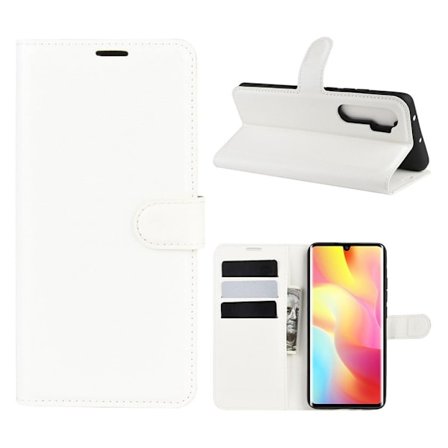 Classic Xiaomi Mi Note 10 Lite kotelot - Valkoinen