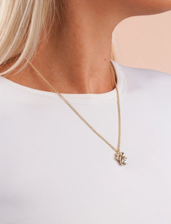 SNÖ of Sweden Noctelle Pendant Neck 45 G/Clear - 45 Cm - Gold - 45 CM