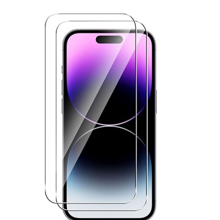 2-Pack iPhone 17/17 Pro Härdat Glas Skärmskydd