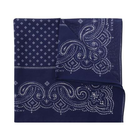 Givenchy Shawl with print blå, Herr Halsdukar, Herr, Storlek: ONE SIZE
