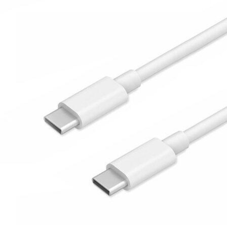 Original Samsung Galaxy USB-C till USB-C Kabel Q.C, EP-DG977 - Vit - 1M