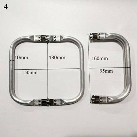 Kiss Buckle Håndtag Metal Håndtaske Ramme Håndtag 160X85MM 160x85mm