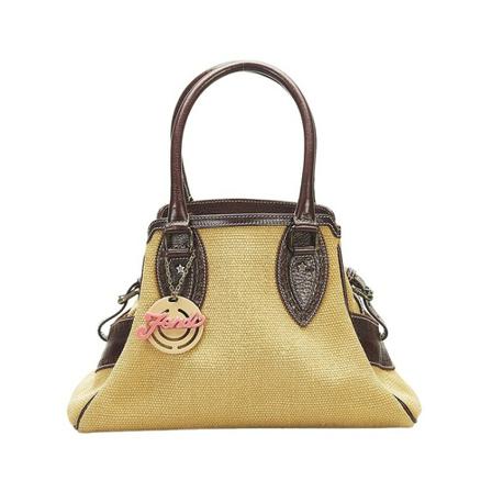 Fendi Vintage Handbags beige, Dam Vintage Väskor, Dam, Storlek: ONE SIZE