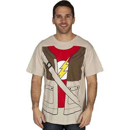 The Big Bang Theory Sheldon Cooper Dräkt Vuxen Sand T-shirt