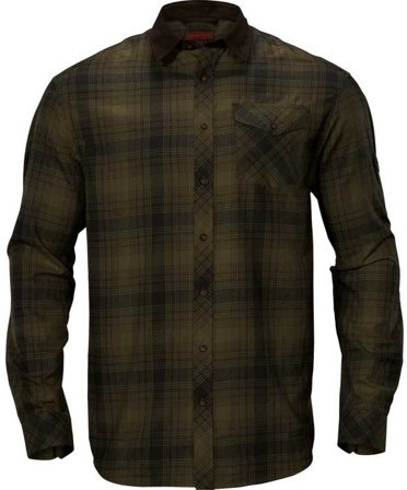 Härkila Driven Hunt -flanellipaita, Olive Green Check