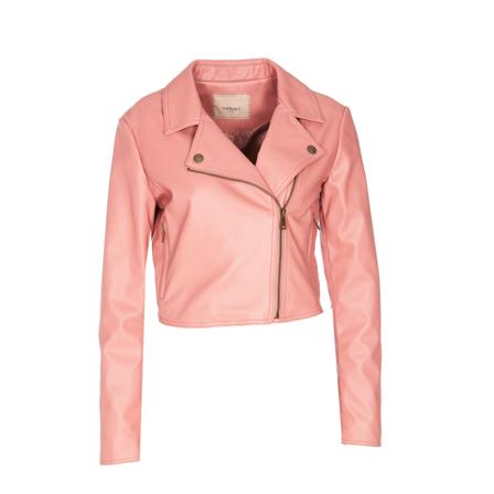 Twinset Leather Jacka rosa, Dam, Dam, Storlek: XS