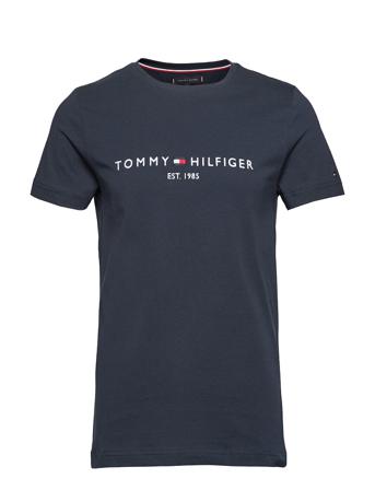 Core Tommy Logo Tee T-shirts Short-sleeved Sininen Tommy Hilfiger
