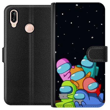 Kompatibelt Plånboksfodral till Huawei Huawei P20 lite Among Us Färger