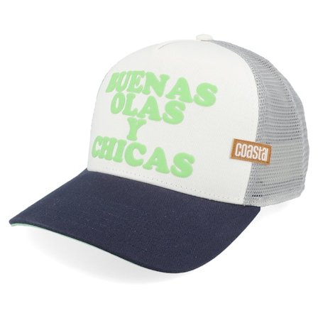 Coastal - Weiss trucker Cap - Hft Olas Y Chicas White/Navy A-Frame Trucker @ Hatstore