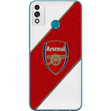 Kompatibelt Mobilskal till Honor Honor 9X Lite Moschino Toy teddybjörn med enkel tecknad design, brun björn med vit tröja och tydlig logotyp på sv