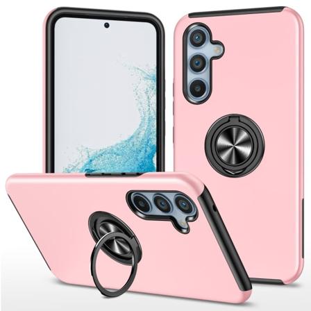 Samsung Galaxy S24+ Fingerring Kickstand Hybrid Taske Pink