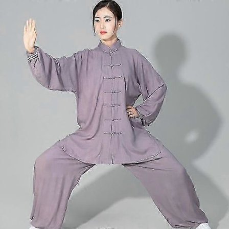 Pehmeä puuvilla Tai Chi Kung Fu Wushu kamppailulajien asu Wing Chun -takilla ja -housuilla