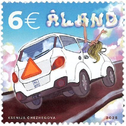 Åland - Mopedbil - Postfrisk frimærke