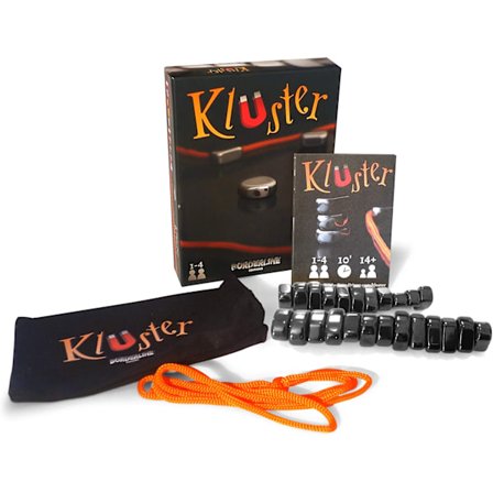 Kluster: the Magnetic Dexterity Party Travel Game som kan spilles på hvilken som helst