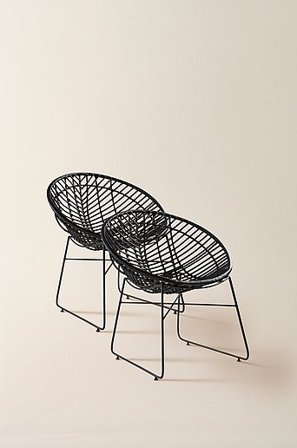 Jotex - Set Van 2 Stoelen Zwart Zwart - KASAI - Koop Loungestoelen bij Jotex