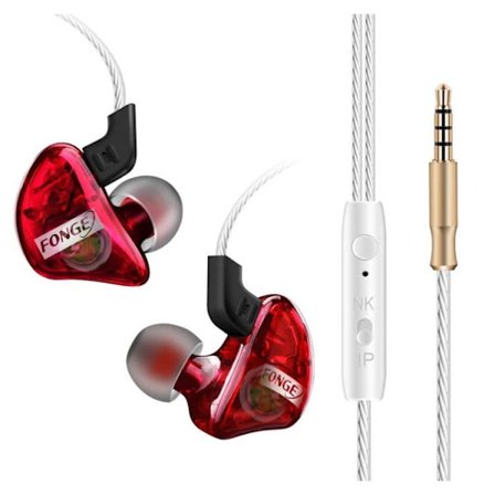 FONGE MXJ In-ear Hörlurar med Mic In-lineControl (Earphone)