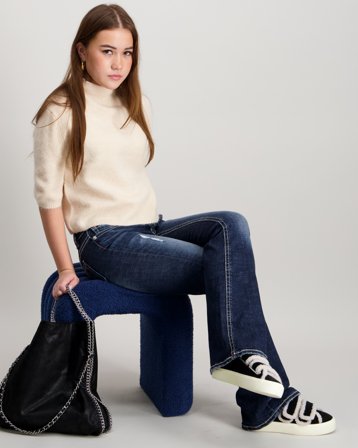 Gina Tricot Young Y knitted top Beige Pulls Fille - Kids Brand Store