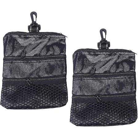 2 stk. Bærbar Golf Tee Opbevaringspose Golfbold Lommeholder Golf Tilbehør Gave