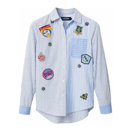 Desigual Casual Shirt Blå, Dame Skjorter