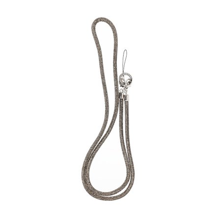 1.2m diamond mobile phone rope hanging obliquely Transparent gray