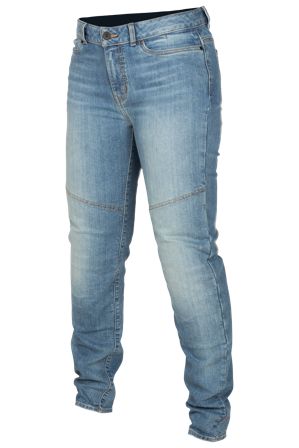 Motorradhose Klim Betty Tapered Stretch Denim Damen Eisblau 8