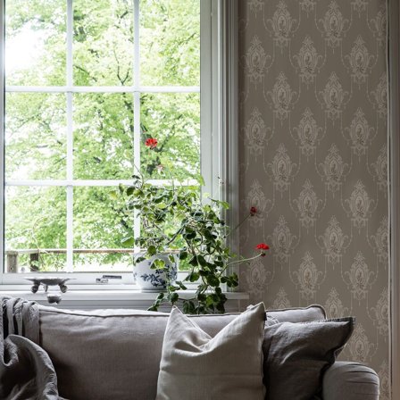 Duro Edsbyn 518-02 Tapet Gammelsvenska Klassiker 1850-1950 Beige, Färg & tapeter