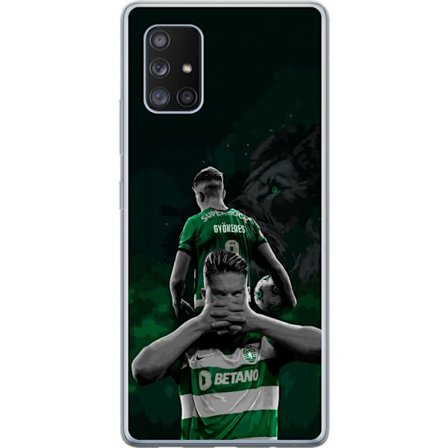 Kompatibelt Mobildeksel til Samsung Galaxy A71 5G Neonmotiv med teksten "Gaming is in my DNA" på en blå og rød murvegg med en lysende DNA-spiral.