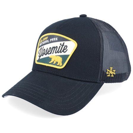 American Needle - Black - trucker - Cap - Yosemite Valin Black Trucker - Hatstore