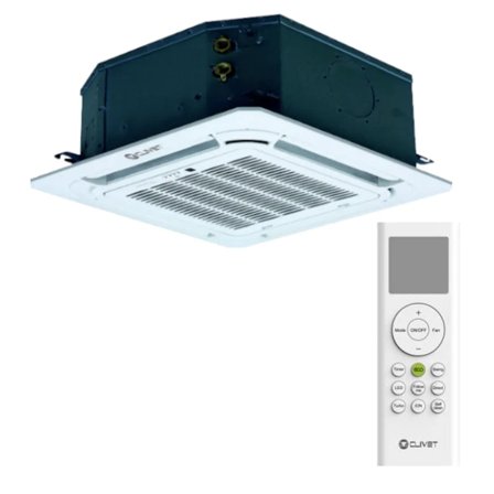Clivet cassetta 4 vie 12000 BTU condizionatore inverter A++ con telecomando - gas R32