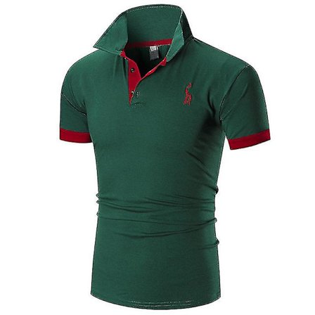 Sommarkläder 2023 Casual Sport Herr Polo T-shirts Med Logotyp Broderi Sittande Golf Herr Polotröjor