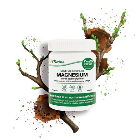 Mezina Mineral Komplex, Magnesium 60 tabl., Helse & Madvarer, Mineraler, Magnesium