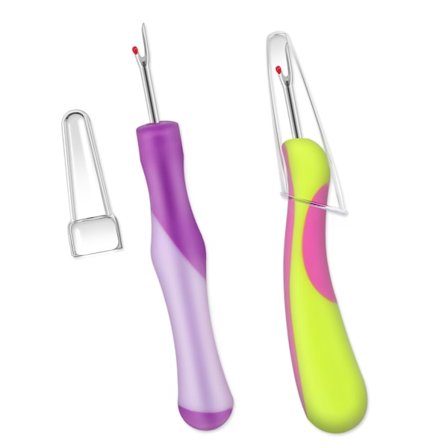 2 stk. Sprettekniver Sprettekniv Trådfjernere Stingfjernere Praktisk Oppspretter med Ergonomiske Håndtak