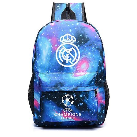 Star Real Madrid Uefa Champions League Shoulder Bag Fan Backpack Student Schoolbag Storage Bag
