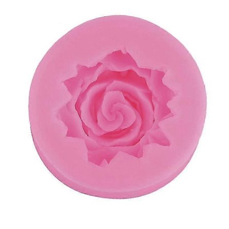 Silikon 3D Rose Blomst Fondant Kake Sjokolade Sukkerhåndverk Q5V9 Verktøy
