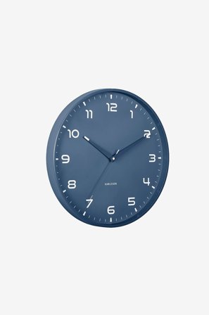 Karlsson - Veggklokke Orgullo - Blå - Veggklokker & bordklokker - Fra Homeroom
