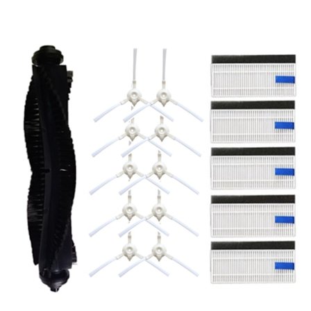 Rullebørste Sidebørste HEPA-filter for Tefal Rowenta X-Plorer Serie 75 RG7687 RR7687WH Robotstøvsuger