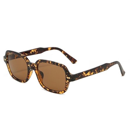 Rektangulære solbriller til kvinner og menn - Trendy, kule, retro 90-talls firkantede UV-beskyttelsesbriller