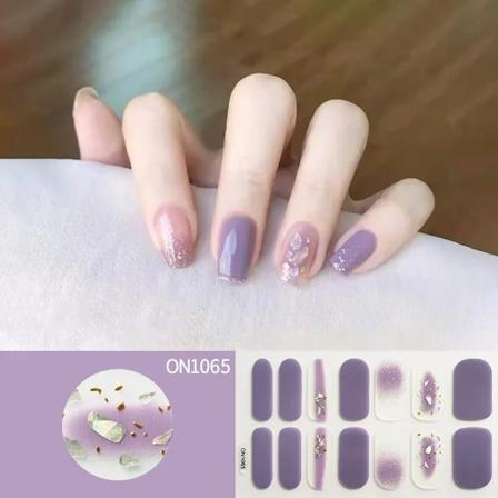 1Ark Fashion Cat Magnetic Semi Cured Gel Nagel Klistermärken Uv / Led Baking Lampa Skinande Mönster Gel Nagelpasta Wraps Manikyr ON1065