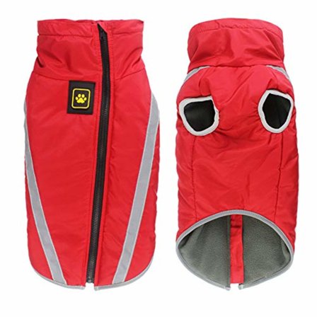 Vandtæt Hundekåbe Vinter Varmt Jakke, Vindtæt Kæledyrs Tøj Hund Jakke Outfit til Små Mellemstore Hunde med Selehul XL