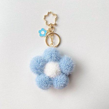 Blomsternøkkelring Plysj nøkkelring 5 5