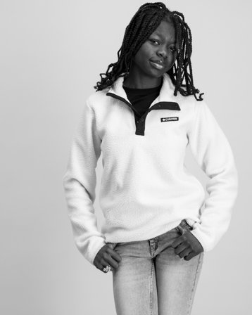 Columbia Helvetia II Half Snap Fleece Noir Polaire et Teddy Fille - Kids Brand Store