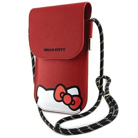 Hello Kitty Leather Hiding Kitty Cord taske - rød