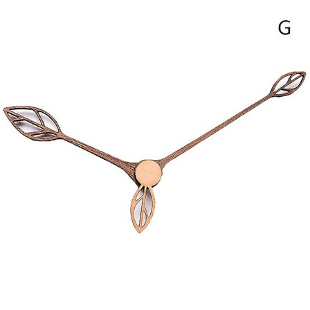 1 stk. DIY trævisere vægur visere ur nål kvarts udskiftningsdele brun farve