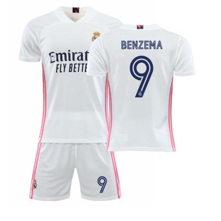 Real Madrid Cf Mcf Fotbollströja Set Fotboll Träningsdräkt Karim Benzema No.9