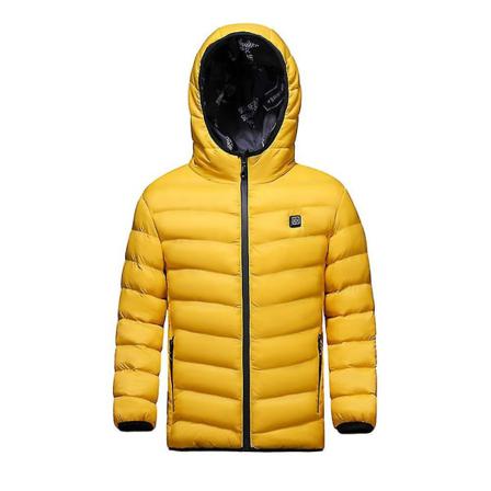 Pojkar Flickor Usb Jacka Vintervarm Kappa Yellow 120cm