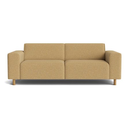 Seam 3-Sitzer-Sofa in Puente Gelb, modernes Design, einfarbiges Muster, bequeme Polsterung, zeitloser Stil, Breite 78cm für Ihr Wohnzimmer