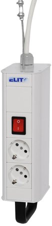 Elit 1172583 Hänguttag 2 uttag, jordad, Strömbrytare & vägguttag