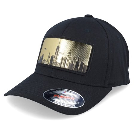 Iconic - Noir flexfit Casquette - New York Gold Patch Black Flexfit @ Hatstore