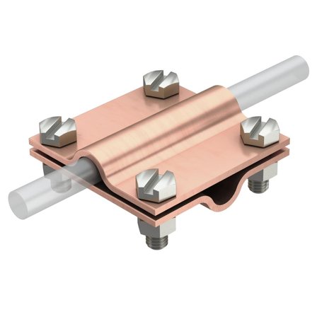 Obo Bettermann 5312132 Kryssklemme uten mellomplate, Jording & lynavledere